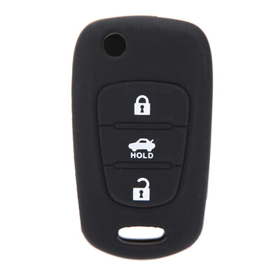 

Silicone Key Shell Case Cover Remote Key Fob 3 Button for Kia K2 K5 Pro Ceed
