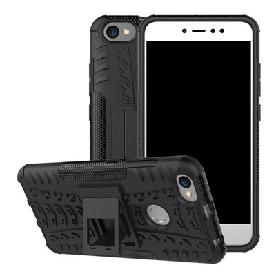 

Fivice Redmi Note 5A Case TPU anti-fall tire pattern back clip bracket phone case