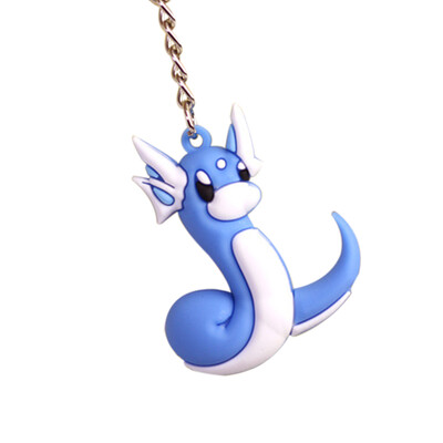 

Pocket Monsters 3D Pokemon Cartoon PVC Keychain Rubber Figure Keyring Ornament Mini Pendant Pikachu Toy Accessories