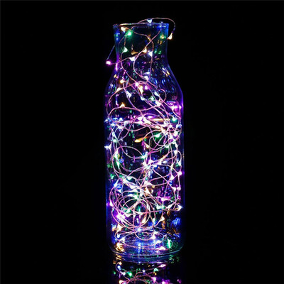 

2M 20-LED Lights Battery Powered Copper Wire String Lights for Christmas Festival Wedding Party Home Decoration