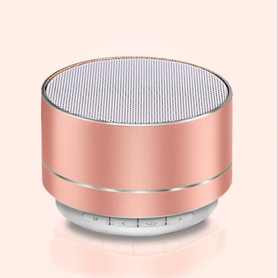 

New A10 bluetooth speaker aluminum alloy card mini speaker wireless LED light bluetooth speaker