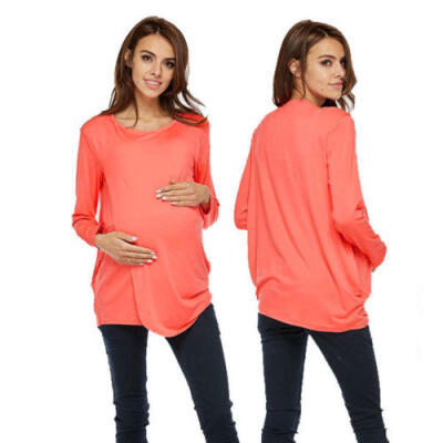 

UK Womens Ladies Maternity Breastfeeding T-Shirt Blouse Nursing Pullover Tops