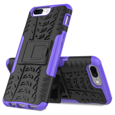 

Fivice One Plus 5 Case TPU anti-fall tire pattern back clip bracket phone case