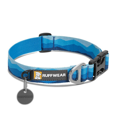 

Ravwell RW live collar soft material explosion-proof punching colorful dog collar pet collar small medium&large dog collar blue mountain L US imports