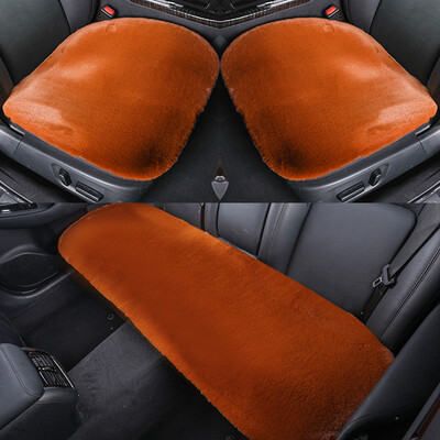 

Antarctic people nanjiren car seat cushion winter cashmere cushion imitation wool sofa cushion cushions car car seat cushion imitation wool pad three-piece fashion brown