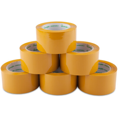 

GuangBo 6 package 60mm 100y beige box wide tape tape office stationery FX-76