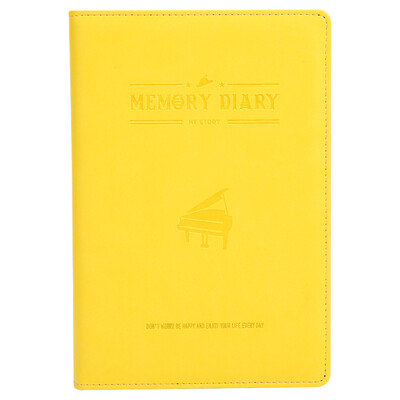 

Morning light  & G APYH8970 fashion A5 leather leather noodle notebook 12 pages yellow
