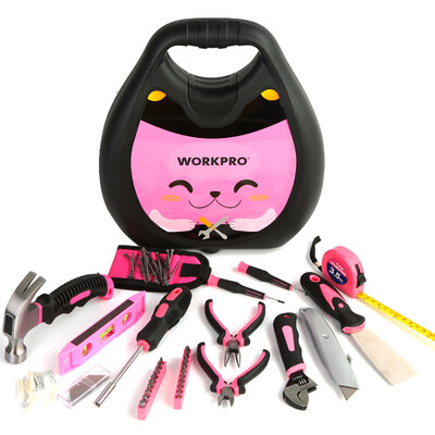 

WORKPRO W009071N Multi-function Household Toolbox Tool Set 78PC Womens Repair Tool Tool Set