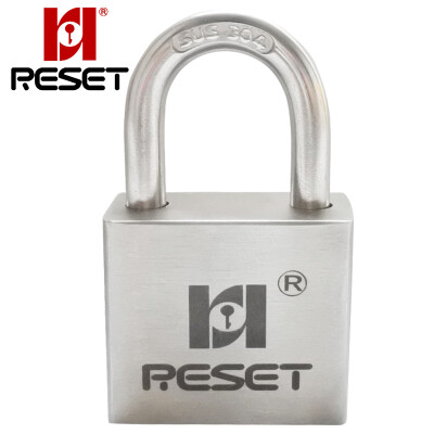 

Rui Saite RESET RST-225 304 stainless steel door padlock door lock anti-theft lock warehouse lock outdoor waterproof rust does not open 30mm short beam single open 4 keys