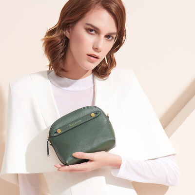 

Ji Longxue guy laroche handbag simple shoulder bag female fashion wild Messenger bag female mini shell bag female bag female bag GS23771061-26 dark green