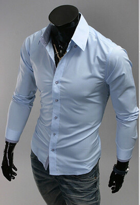 

Men Shirts Hot Sale Long Sleeve Slim Plus