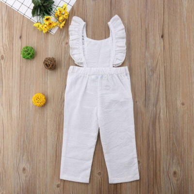 

Cute Infant Baby Girls Kids Ruffle Romper Jumpsuit Playsuit Clothes Outfits