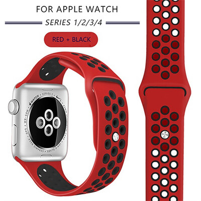 

Kebbit Sport Silicone Band for Apple Watch Series 4 3 2 1 38mm 42MM 40mm 44MM Replacement Watch Strap iWatch Band