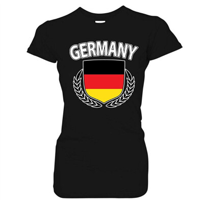 

Germany Flag Creat Olive Wreath Laurel German Pride Juniors T-Shirt