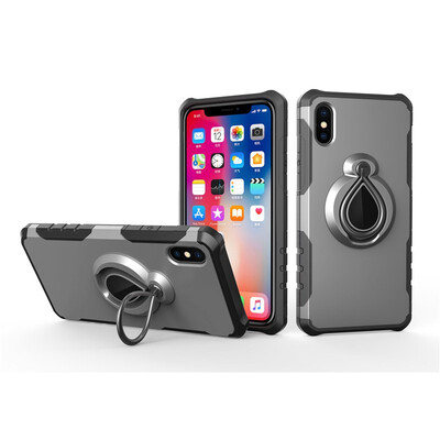 

Fivice iPhone X Case TPU Water Drop Ring Stand Car Power Magnetic Drop-proof Phone Case