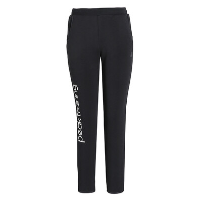 

PEAK Womens Autumn&Winter New Knitted Fleece Pants Comfortable Casual Warm Sports Pants DF384012 Black M Code