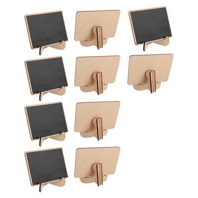 

UpperX Officematters Mini Blackboard With Support Easel For Message Board Signs Parties Rectangle Set Of 10