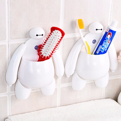 

Creative bathroom accessories cartoon suction wall shelving toothpaste comb toothbrush holder bathroom products