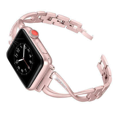 

Stainless Steel Band Compatible Apple Watch Band 38mm 42mm Women Iwatch Series 3 Series 2 1 Accessories Metal Wristband X-Link Sp