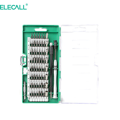 

ELECALL screwdriver set 61 in one CRV chrome vanadium steel precision screwdriver finishing set for mobile phone notebook camera watch 9005