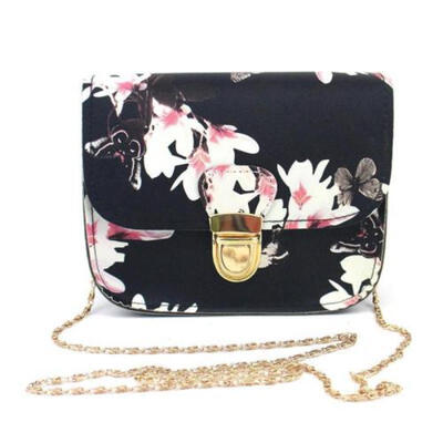 

UK Women Ladies Floral Mini Chain Bag Shoulder Bag Tote Purse Handbag Messenger