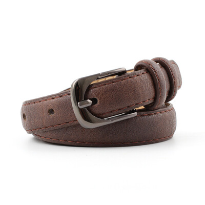 

Badinka 2018 New Ladies White Black Red Thin Skinny Waist Belt Womens Vintage Buckle Faux Leather Belts for Women Jeans Pants