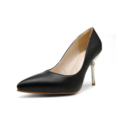 

IDIFU Womens Sexy Pointed Toe Stiletto High Heels Slip on Dress Pumps Shoes