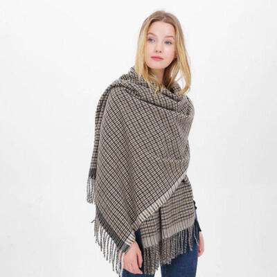 

Women Lady Pashmina Winter Warm Tartan Check Neck Shawl Scarf Wrap Plaid Scarves