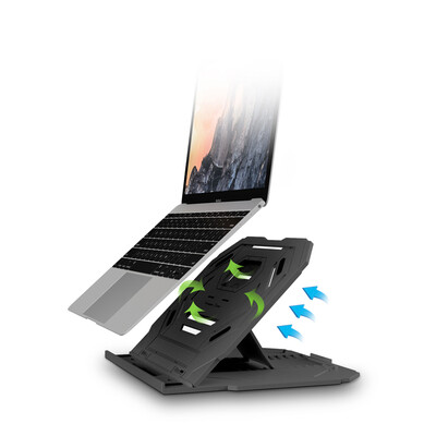 

Fashion tribe T3 notebook stand lifting table 10 file adjustment portable folding computer bracket rack protection cervical vertebra notebook accessories computer monitor bracket cooling rack black