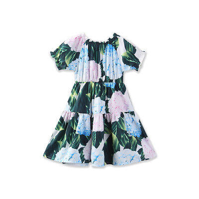 

Toddler Kids Baby Girl Floral Sleeveless Summer Party Dress Sundress Clothes