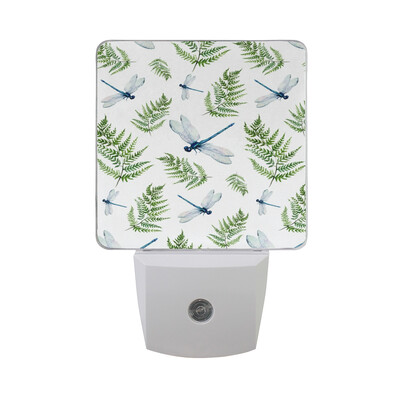 

ALAZA LED Night Light With Smart Dusk To Dawn SensorColorful Dragonfly1 Plug In Night Light