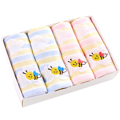

Like baby elepbaby baby towel baby cotton gauze square child wash towel 4 gift box combination one