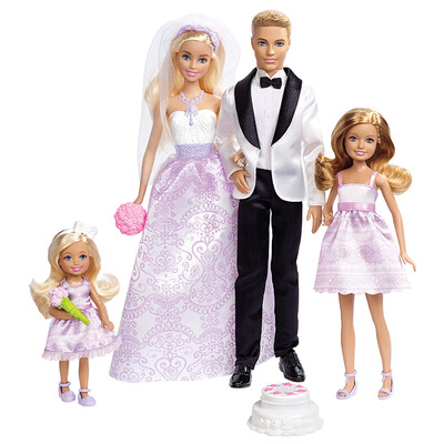 

Барби (Barbie) девушка куклы сочетание пакет DJR88 свадьбы
