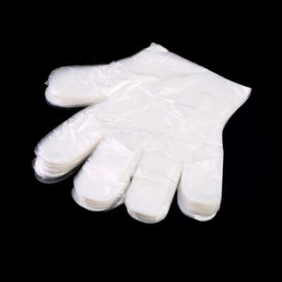 

100 Pcs Disposable Sanitary Plastic Glove Restaurant Home BBQ Cook Kitchen Food