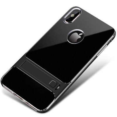

Goowiiz Phone Case For Iphone XXsXs MaxXR Fashion Slim Shockproof Silicone TPU PC Hard Bracket