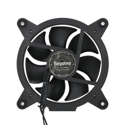 

Segotep 120mm Computer Case Cooler Cooling Fan RGB LED Lights High Airflow Low Noise