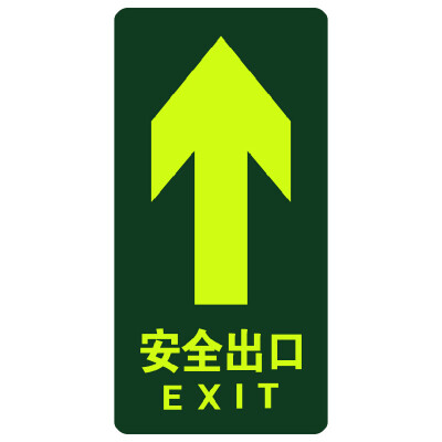 

Green firefighting channel emergency evacuation instructions posted stair escape identification stickers safety exit forward stickers