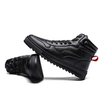 

White mens high shoes Korean version of the trend of 2018 new mens shoes hip hop tide shoes mens high state board shoes tide sh