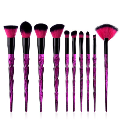 

King Love Star 10 pcsset Unicorn Makeup Brushes Professional Makeup Brush Set Soft Synthetic Bristles Star Picture Handle Brushes