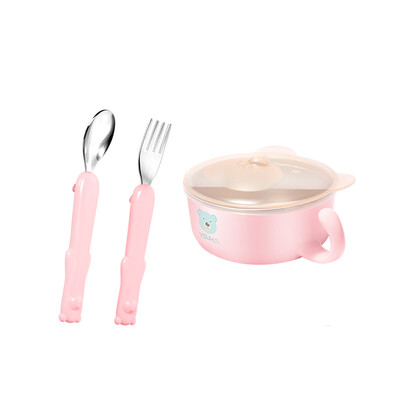 

Youhe youha childrens tableware complementary food bowl baby shatter-resistant bowl sucker bowl spoon set baby water bowl insulation bowl 3 sets of autumn glutinous rice flour