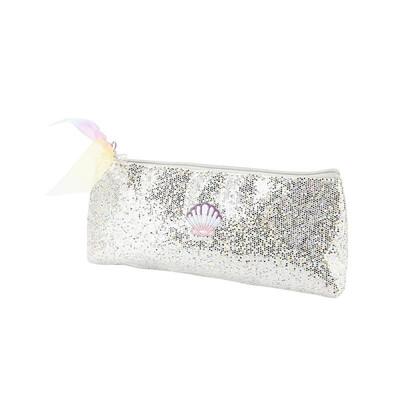 

Cute Sequins Embroidery Student Pencil Case Makeup Pouch Cosmetic Pencil Bags
