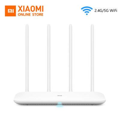 

Original Xiaomi Mi WiFi Router 4 WiFi Repeater 24G 5GHz 128MB DDR3-1200 Dual Band Dual Core 880MHz APP Control Wireless Router
