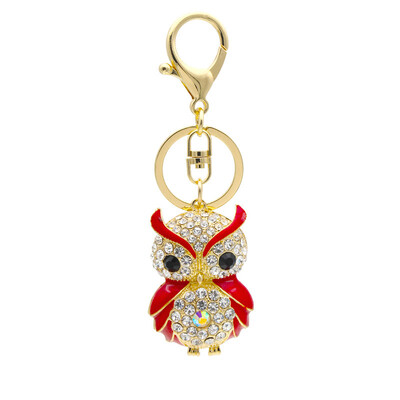 

Crystal Night Owls Charms Twinkle Bird of Minerva Phone Case Straps Shining Rhinestones Keychain Glittered Diamonds Pendant