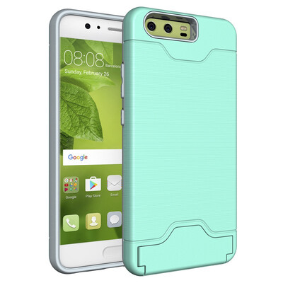 

Fivice Huawei P10 Case TPU all-inclusive anti-drop brushed card with bracket mobile phone case