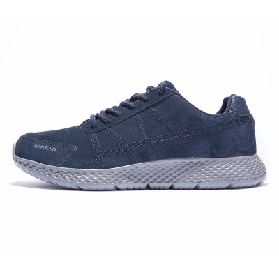 

Pathfinder TOREAD walking shoes autumn&winter couple models outdoor elastic non-slip wear-resistant high rebound walking shoes TFOG91701 Tibetan blue medium gray male 43