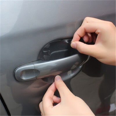 

8pcs universal Invisible Car Door Handle Scratches Automobile Shakes Protective Vinyl Protector Films car Handle Protective