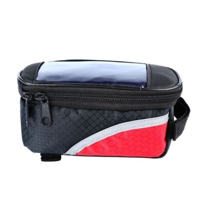 

Waterproof Cycling Bike Bicycle Front Frame Pannier Tube Bag For Mobile Phone