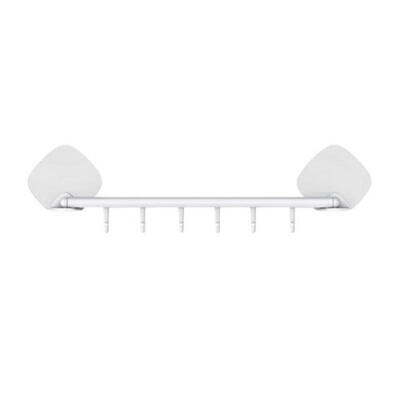 

Adhesive Hook 6 Hooks Bathroom Kitchen Stick Wall Door Holder Strong Hanger AU