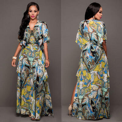 

Sexy New Women Boho Long Maxi Party Beach Dress Evening Cocktail Floral Dresses