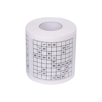 

UpperX Durable Sudoku Printed Tissue Paper Tissue Toilet paper fun game Funny Practical Tools for Life